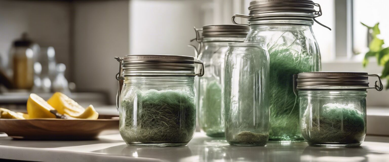 DIY non-toxic cleaning supplies in mason jars