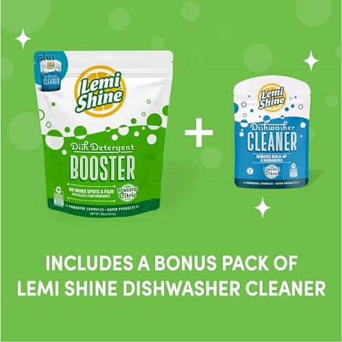 Lemi Shine Dish Detergent Booster and Dishwasher Cleaner