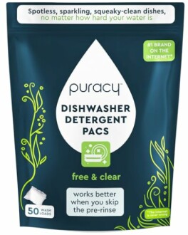 Puracy Dishwasher Pods 50 Count